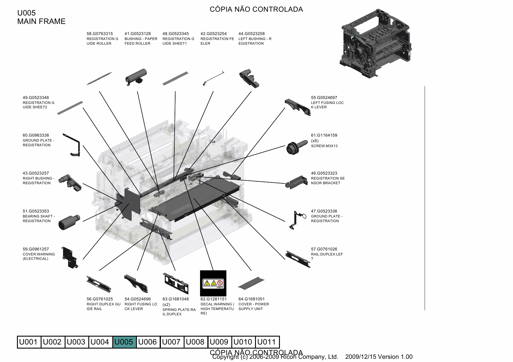 RICOH Aficio SP-6330N M047 Parts Catalog-5